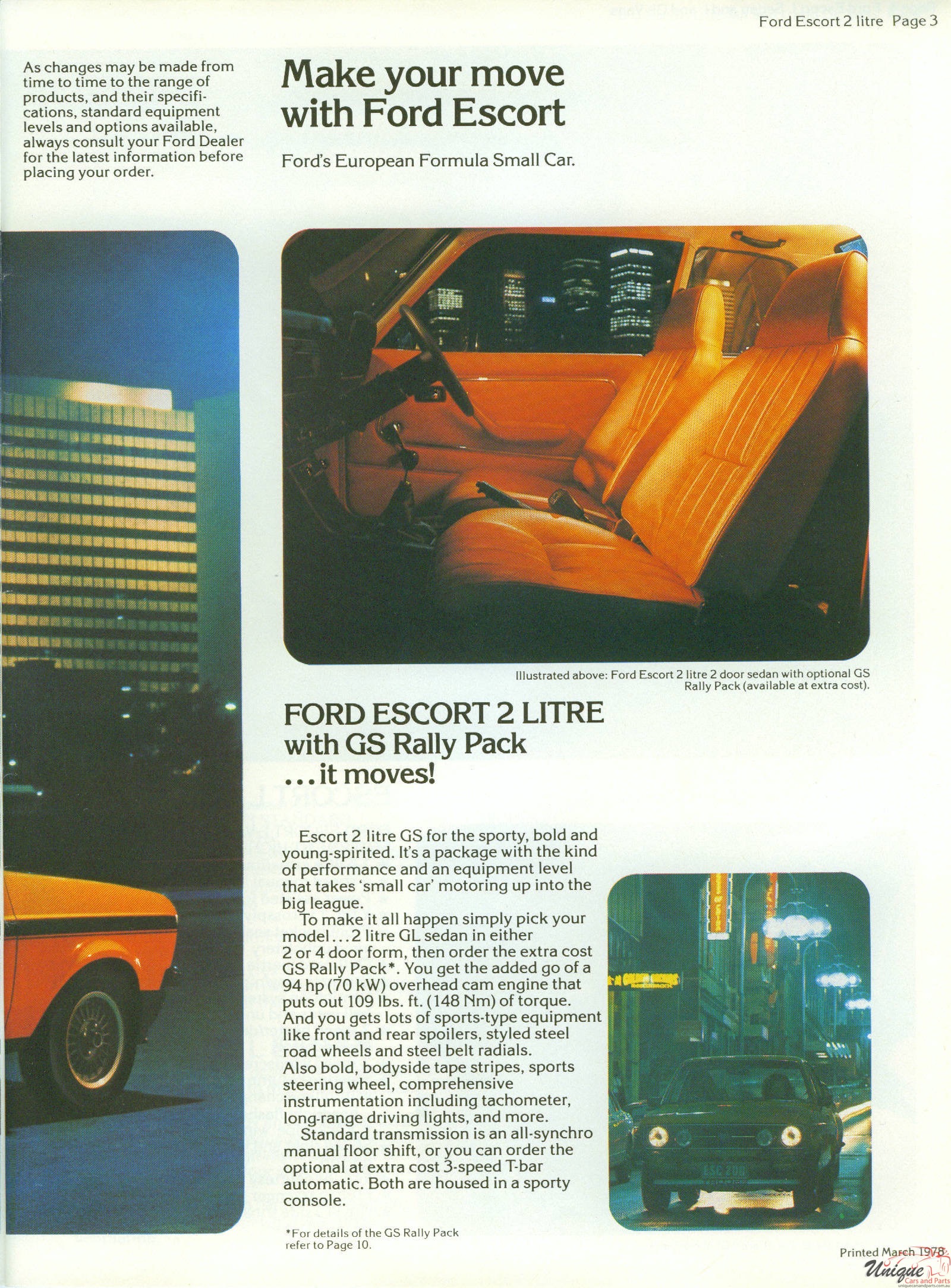 1978 Ford Australia Model Range Brochure Page 63